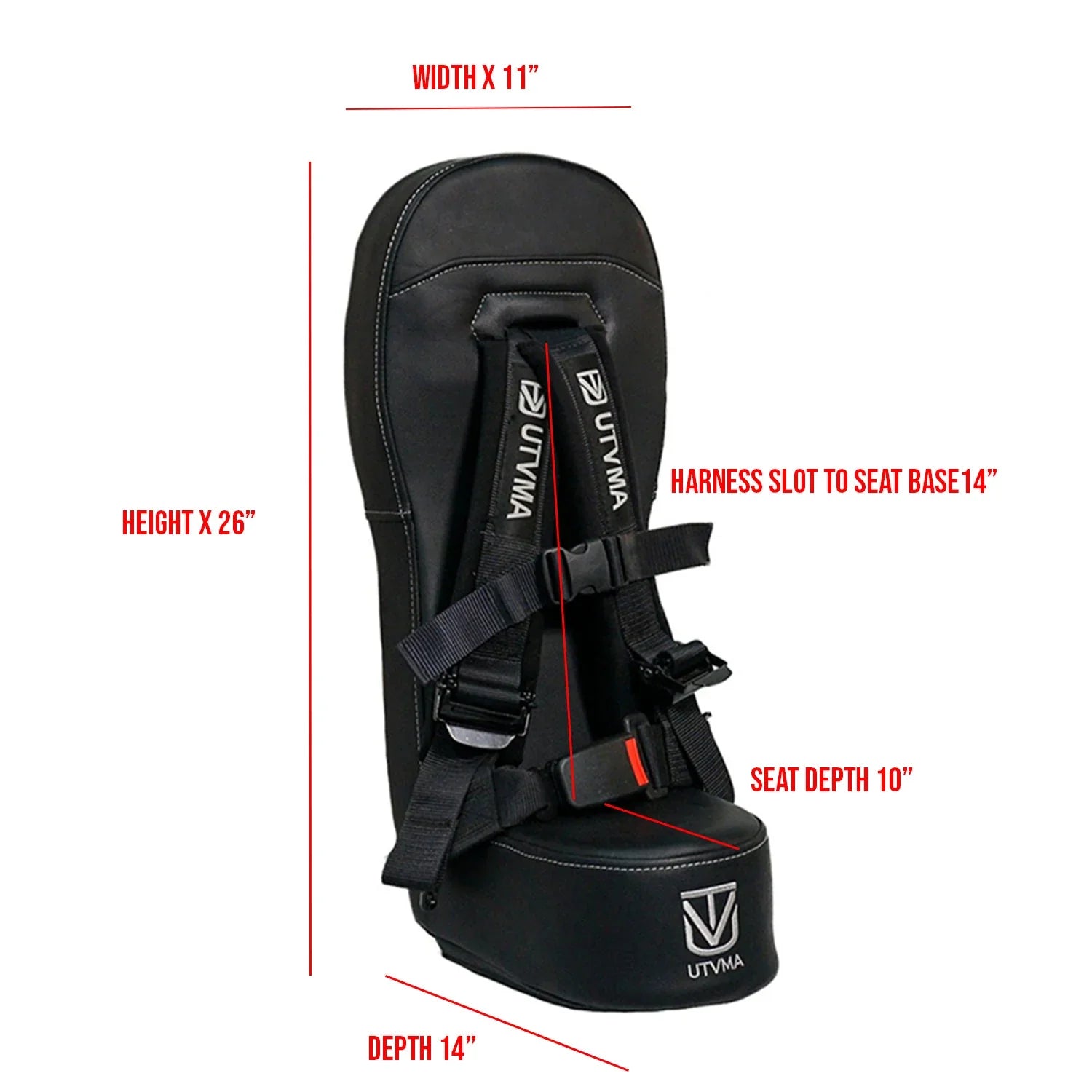 Photo of RZR 4 800 Bump Seats Set (Front and Rear) by UTV Mountain Accessories - Premium Bump Seat for UTVs / Side by Sides