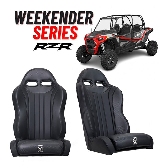 Photo of "Weekender" Series Pair of Front or Rear Suspension Bucket Seats RZR 1000 (XP, Turbo, Turbo S, Dynamix, Trail, High Lifter) 2014-2023 by UTV Mountain Accessories - Premium for UTVs / Side by Sides