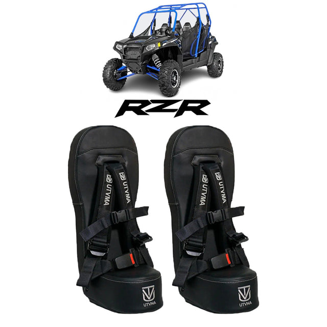 Photo of RZR 4 800 Bump Seats Set (Front and Rear) by UTV Mountain Accessories - Premium Bump Seat for UTVs / Side by Sides