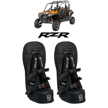 Photo of RZR 4 900 Bump Seat Set (2015-2024) (Front and Rear) by UTVMA - Premium Bump Seat for UTVs / Side by Sides