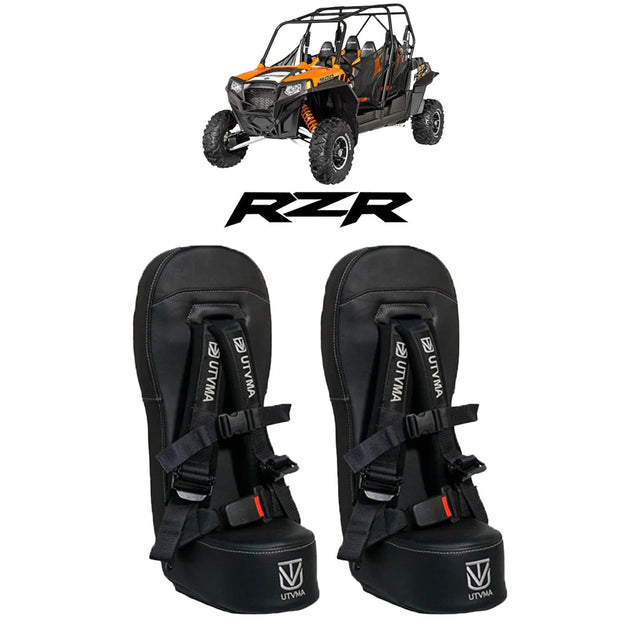 Photo of RZR 4 900 Bump Seat Set (2015-2024) (Front and Rear) by UTV Mountain Accessories - Premium Bump Seat for UTVs / Side by Sides