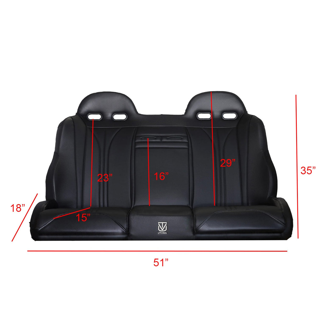 Honda Talon 4 Rear Bench Seat W Harnesses (2019-2025)
