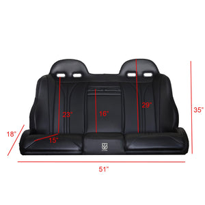 Honda Talon 4 Rear Bench Seat W Harnesses (2019-2025)
