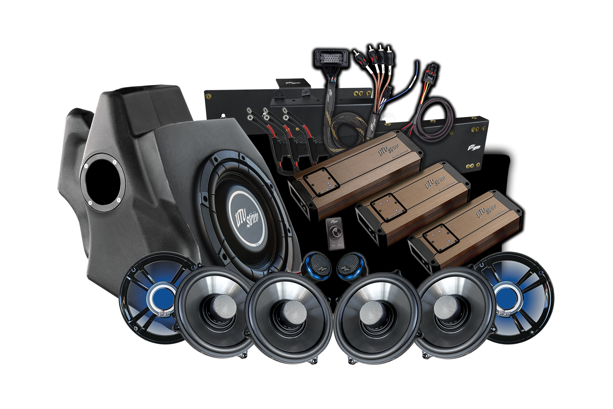 Photo of RZR® Pro Series Ride Command® Stage 8 Stereo Kit | UTVS-PRO-S8-RC by UTV Stereo - Premium Polaris RZR Stage Kit for UTVs / Side by Sides