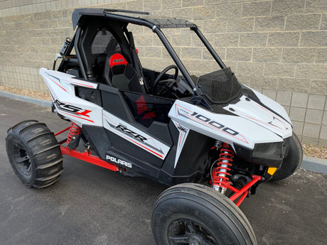 Photo of Polaris RS1 Half Windshield with Billet Clamps by UTVZILLA - Premium for UTVs / Side by Sides