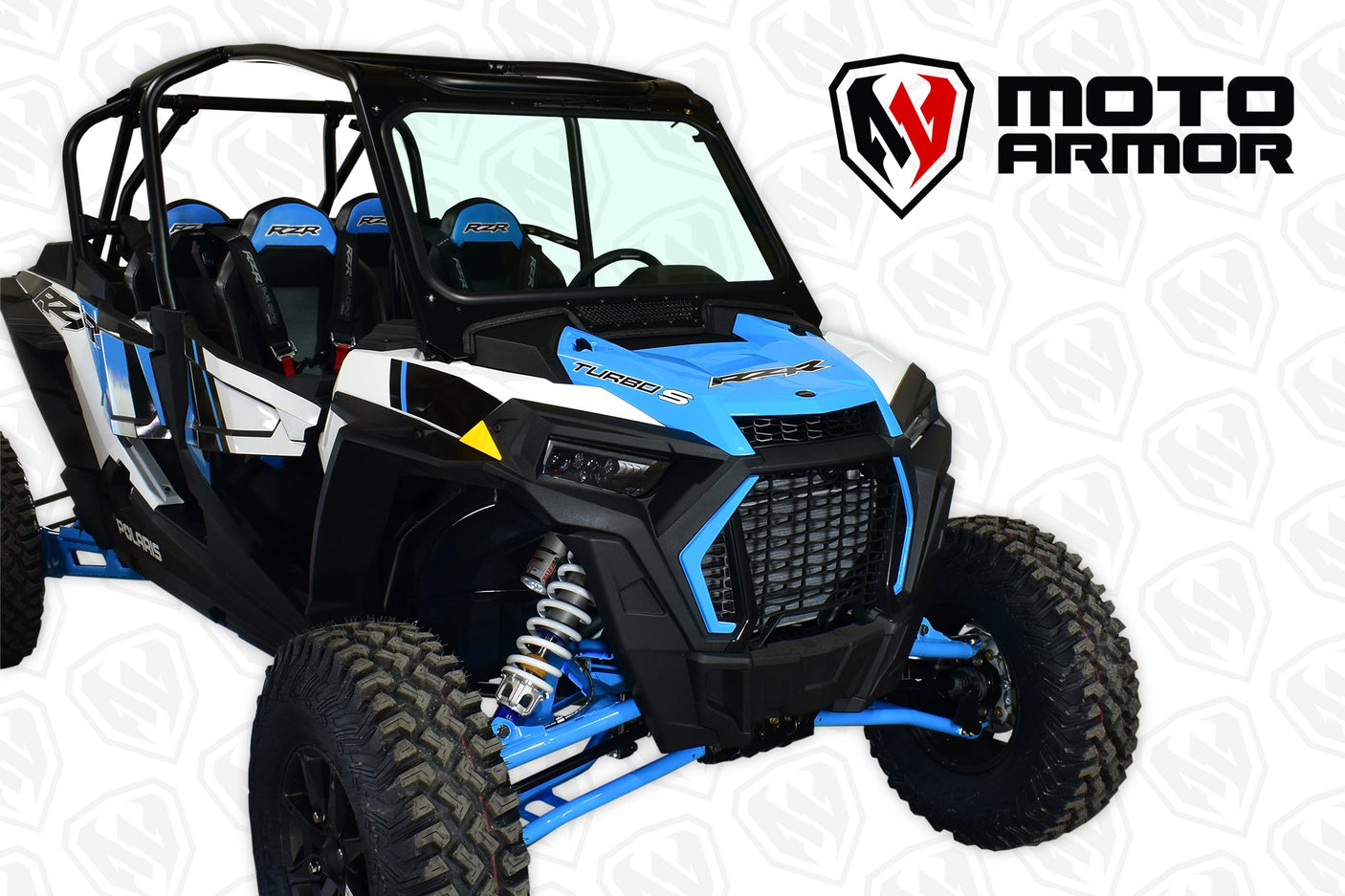 Photo of Full Glass Windshield for Polaris RZR TURBO "S" Model by Moto Armor - Premium for UTVs / Side by Sides