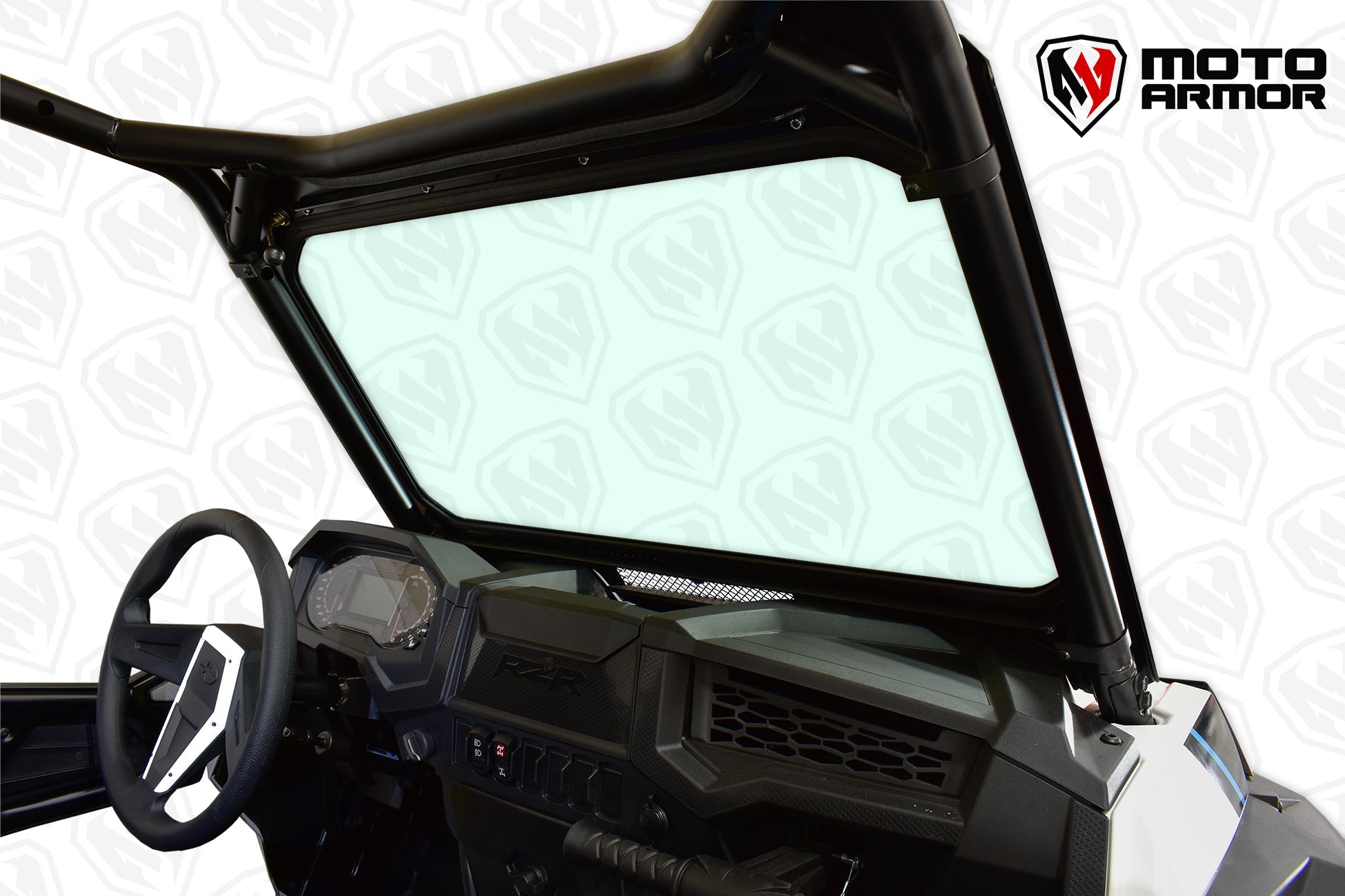 Photo of Full Glass Windshield for Polaris RZR TURBO "S" Model by Moto Armor - Premium for UTVs / Side by Sides