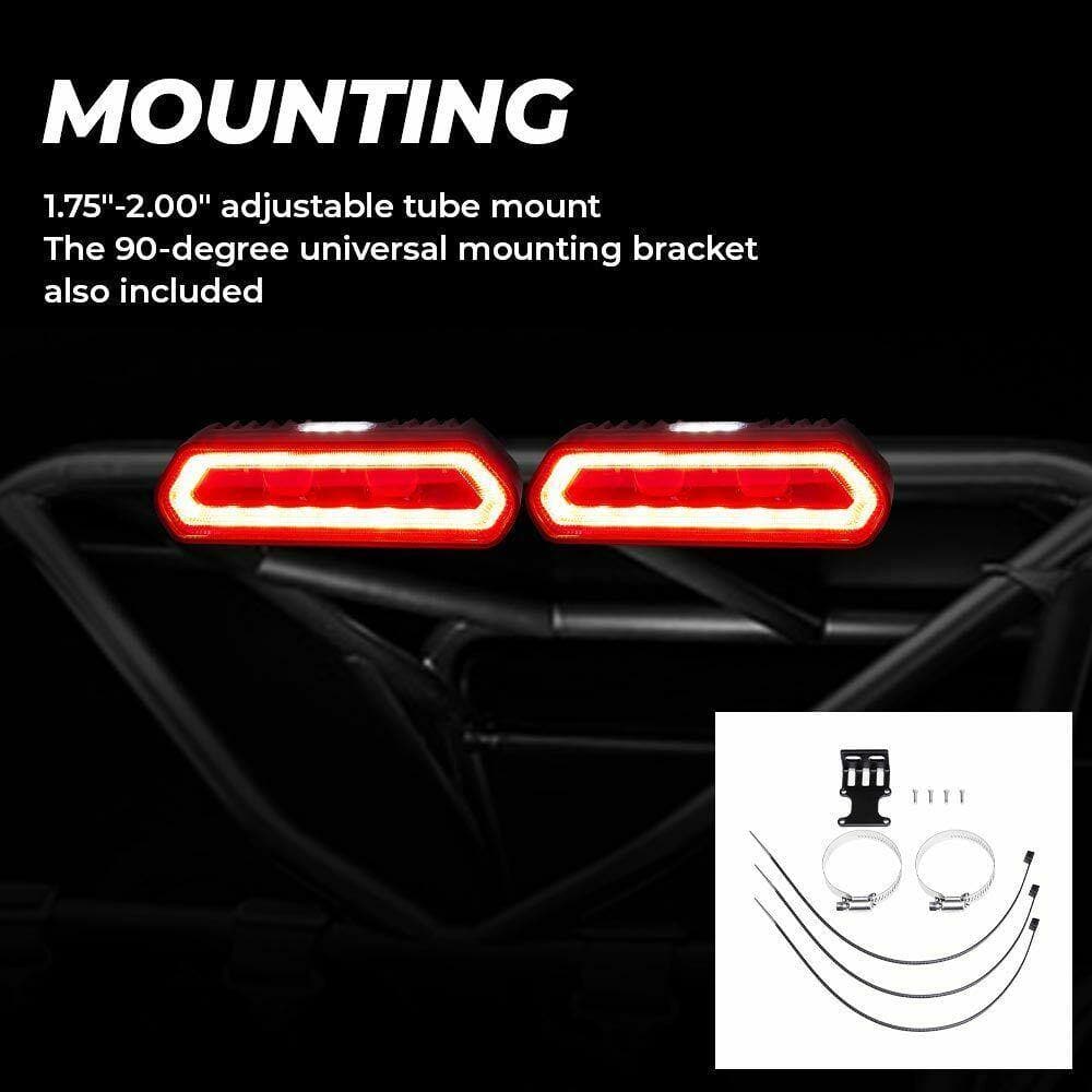Photo of Universal Roll Bar Tail Light For RZR Ranger, Maverick X3 by Kemimoto - Premium for UTVs / Side by Sides