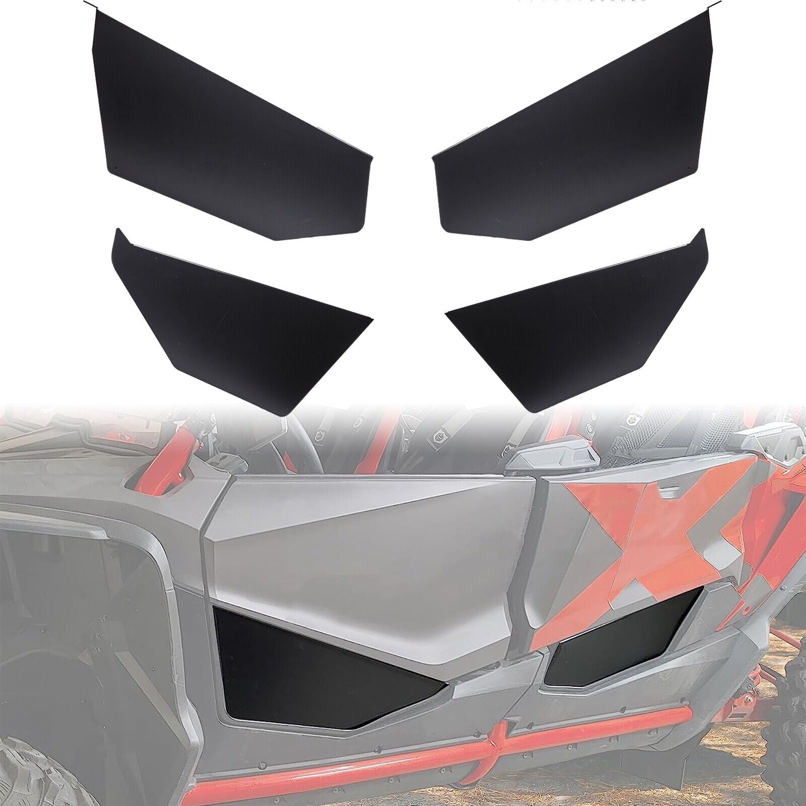 Photo of UTV Half Lower Door Panel for Honda Talon 1000X-4 2020-2025 by Kemimoto - Premium for UTVs / Side by Sides