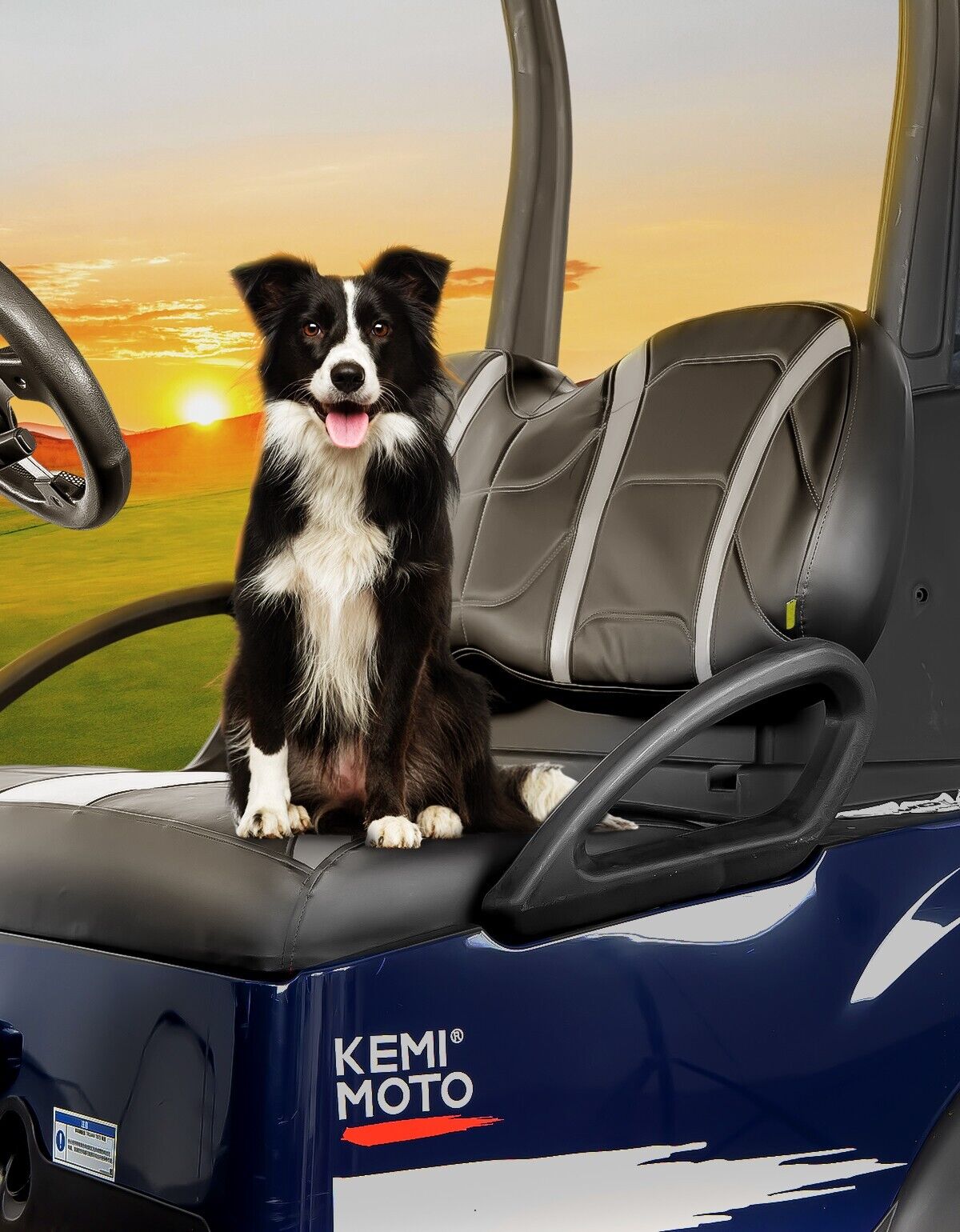 Photo of Golf Cart Seat Cover for Club Car Precedent Tempo Onward by Kemimoto - Premium for UTVs / Side by Sides