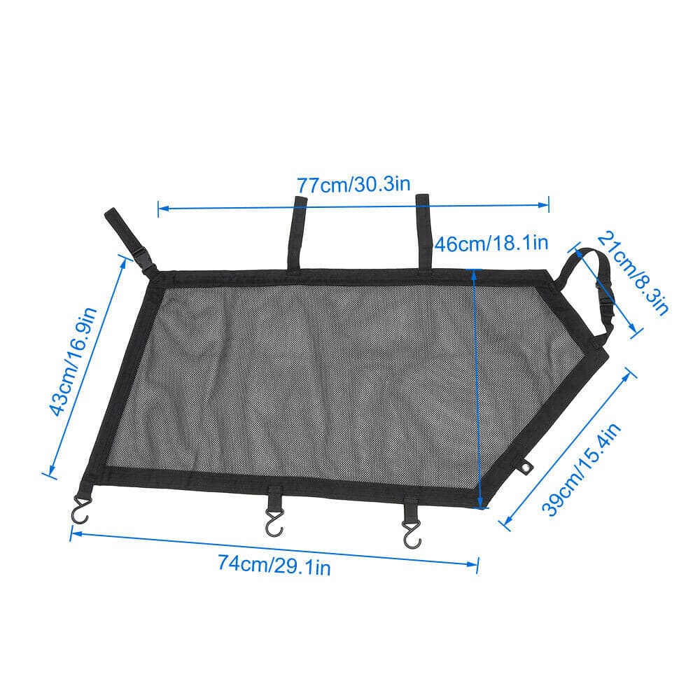 Photo of Upper Door Window Nets for Can Am Maverick X3/MAX - Set of Two by Kemimoto - Premium for UTVs / Side by Sides