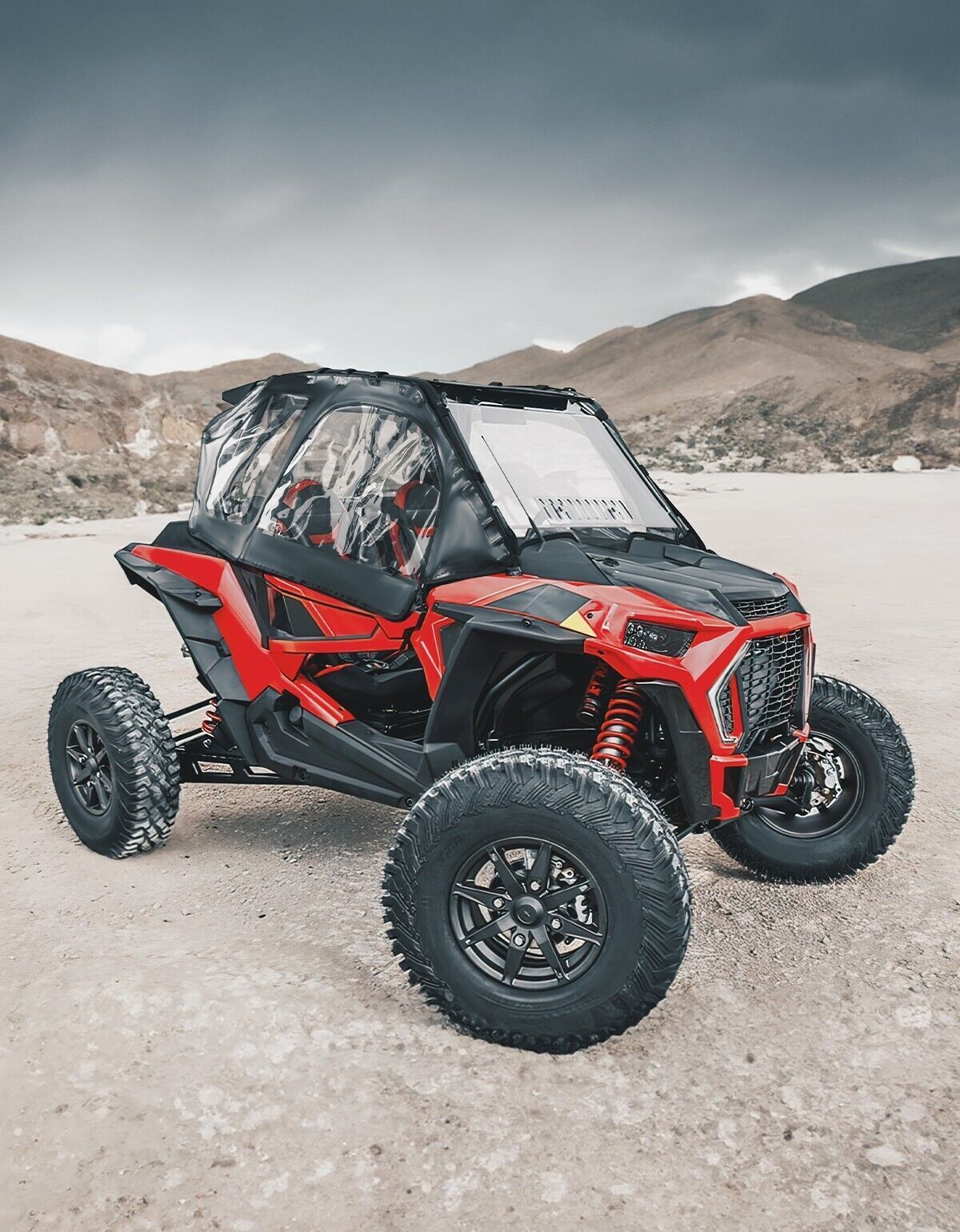 Photo of Soft Upper Door Cab Enclosure Set for Polaris RZR XP 1000 2014-2023 by Kemimoto - Premium for UTVs / Side by Sides