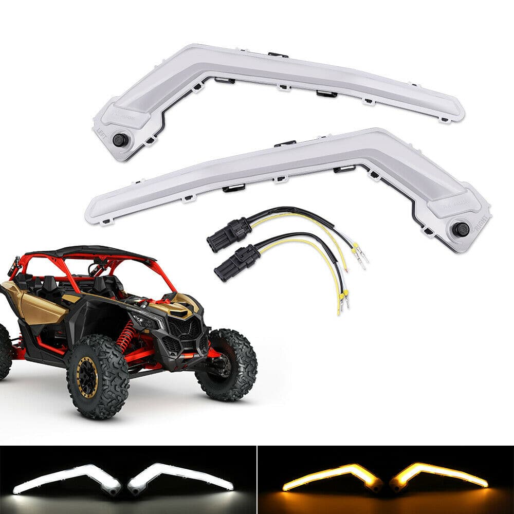 Photo of Kemimoto Front Signature Light Assembly for Can Am Maverick X3/XDS/XRS by Kemimoto - Premium for UTVs / Side by Sides