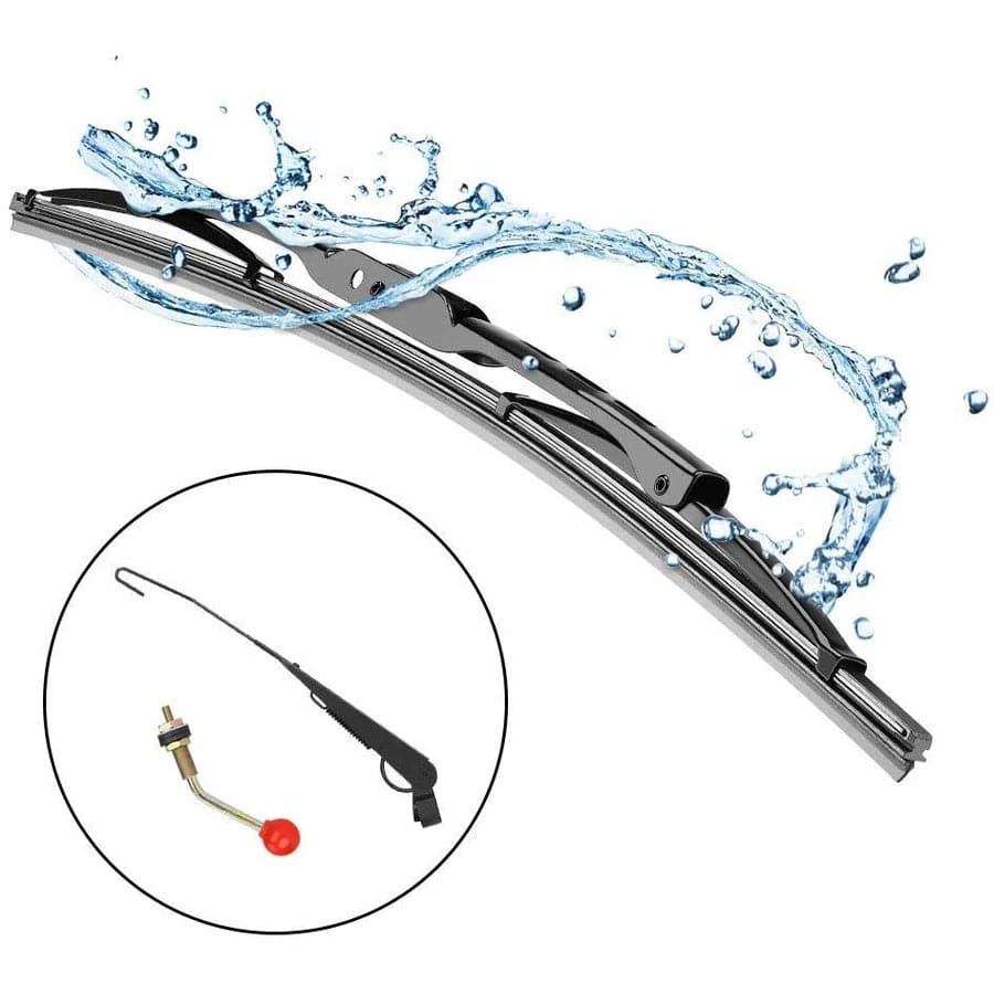 Photo of UTV Manual Hand Operated Windshield Wiper by Kemimoto - Premium for UTVs / Side by Sides