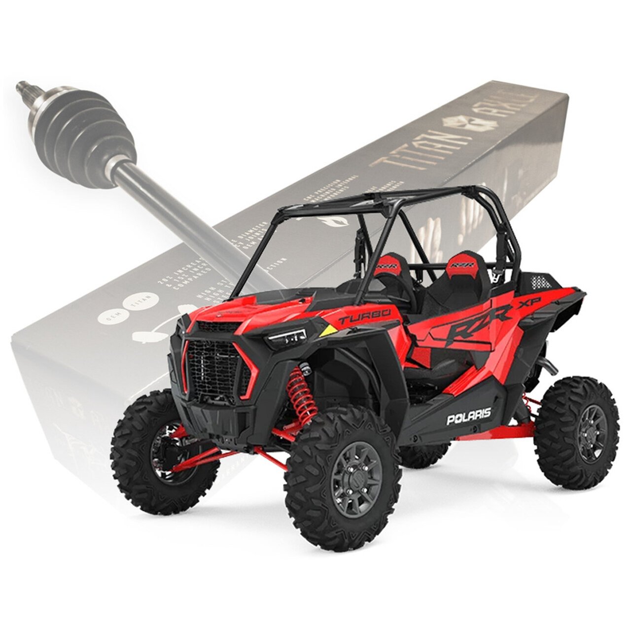 Photo of S3 Power Sports '16+ Polaris RZR XP Turbo Front Axles by S3 Powersports - Premium Axles for UTVs / Side by Sides