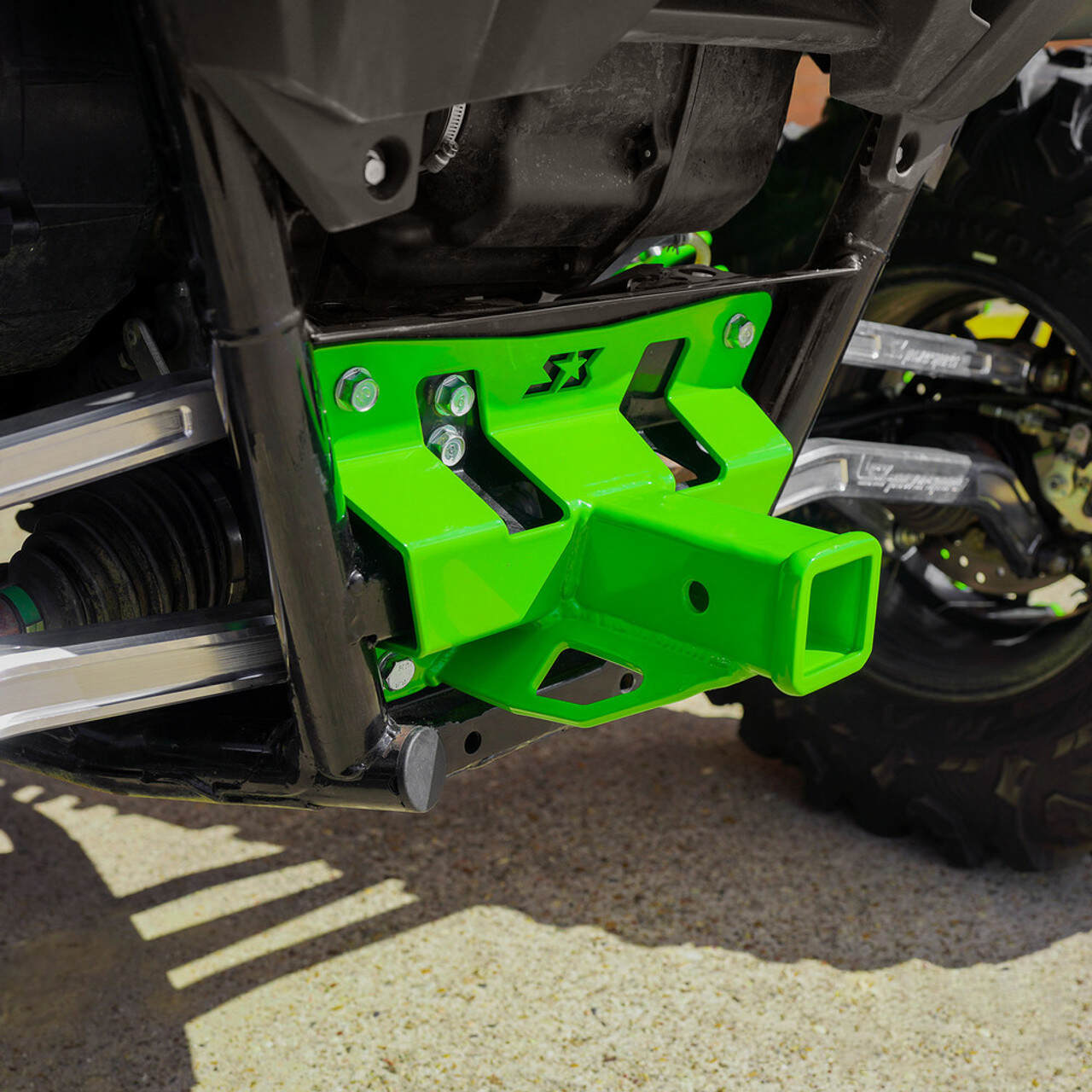 Photo of S3 Power Sports Kawasaki Teryx KRX 1000 2" Hitch Receiver Plate by S3 Powersports - Premium Radius Rod Plates for UTVs / Side by Sides