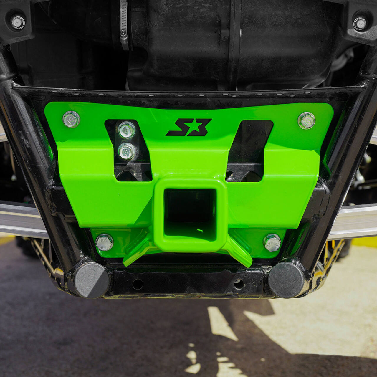 Photo of S3 Power Sports Kawasaki Teryx KRX 1000 2" Hitch Receiver Plate by S3 Powersports - Premium Radius Rod Plates for UTVs / Side by Sides