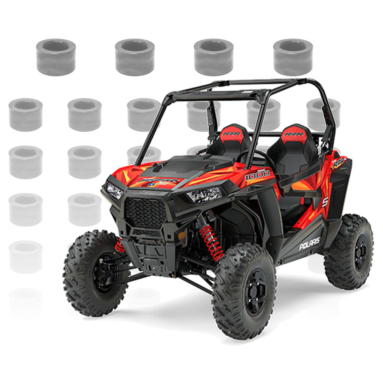 Photo of S3 Power Sports Polaris General / RZR S 1000 / RZR S 900 A-Arm Bushing Kits by S3 Powersports - Premium Bushing Kits for UTVs / Side by Sides