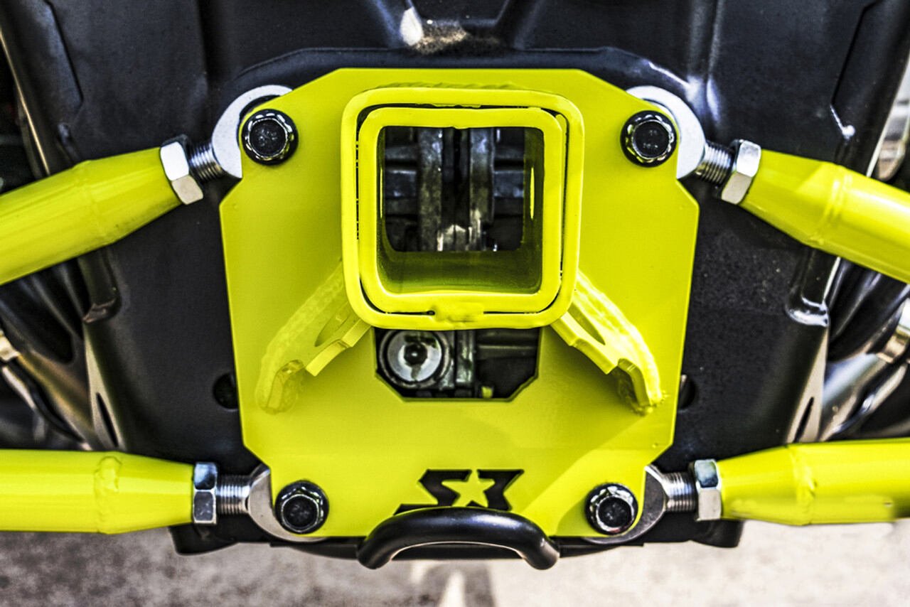 Photo of S3 Power Sports Polaris RZR XP 1000 2" Hitch Receiver Plate by S3 Powersports - Premium Receivers & Hitches for UTVs / Side by Sides