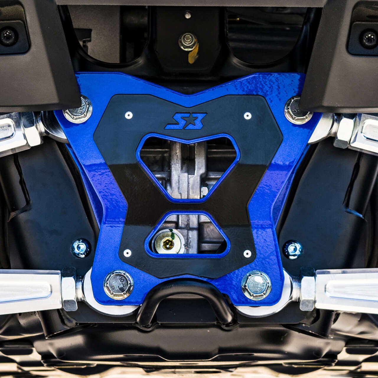 Photo of S3 Power Sports Polaris RZR XP Turbo S Double Shear Radius Rod Plate by S3 Powersports - Premium Radius Rod Plates for UTVs / Side by Sides