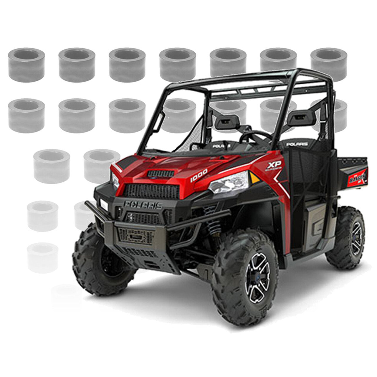 Photo of S3 Power Sports Titan Polaris Ranger 1000 / Ranger XP 1000 A-Arm Bushing Kits by S3 Powersports - Premium Bushing Kits for UTVs / Side by Sides