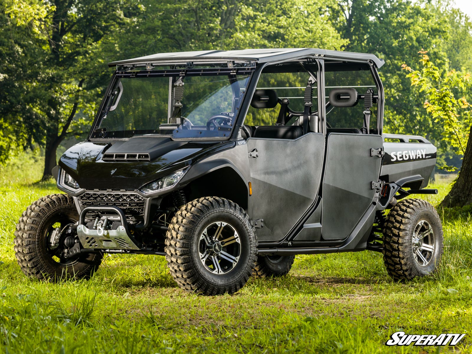 Photo of SuperATV Segway Fugleman UT10 Scratch-Resistant Flip Windshield by SuperATV - Premium Windshields for UTVs / Side by Sides