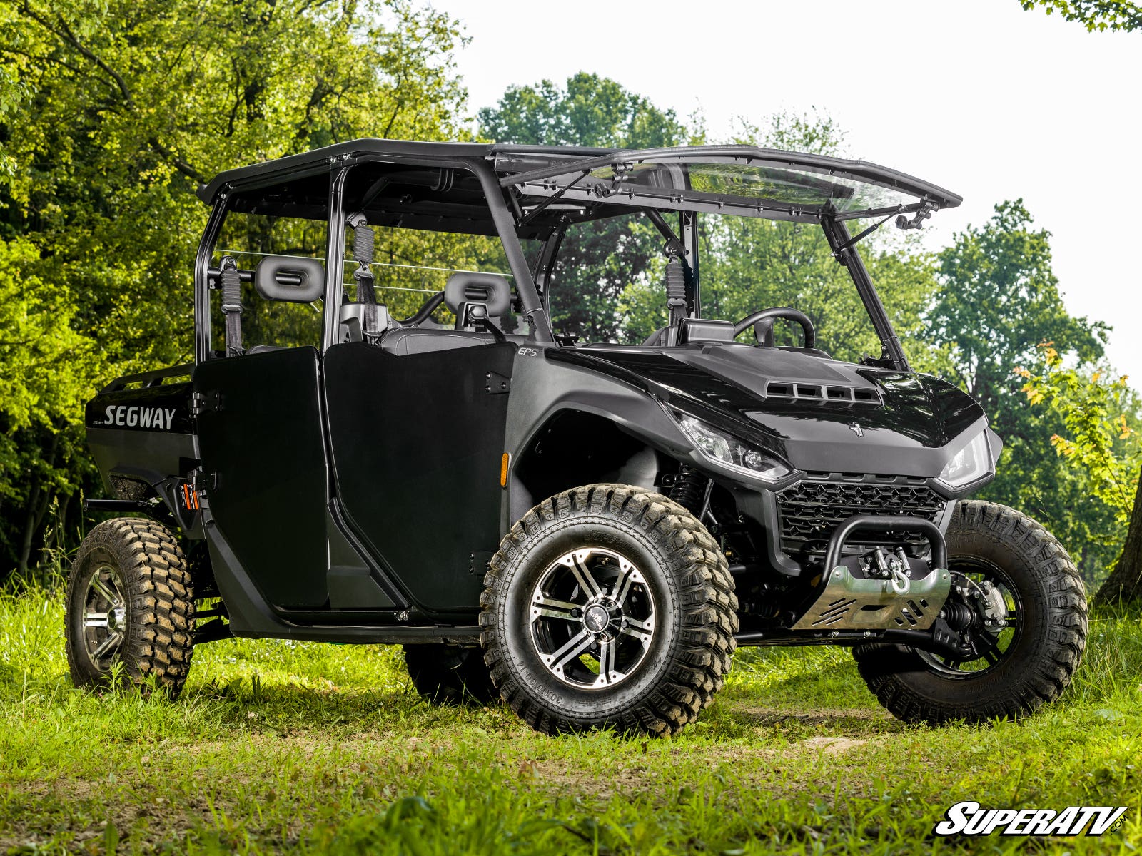Photo of SuperATV Segway Fugleman UT10 Scratch-Resistant Flip Windshield by SuperATV - Premium Windshields for UTVs / Side by Sides