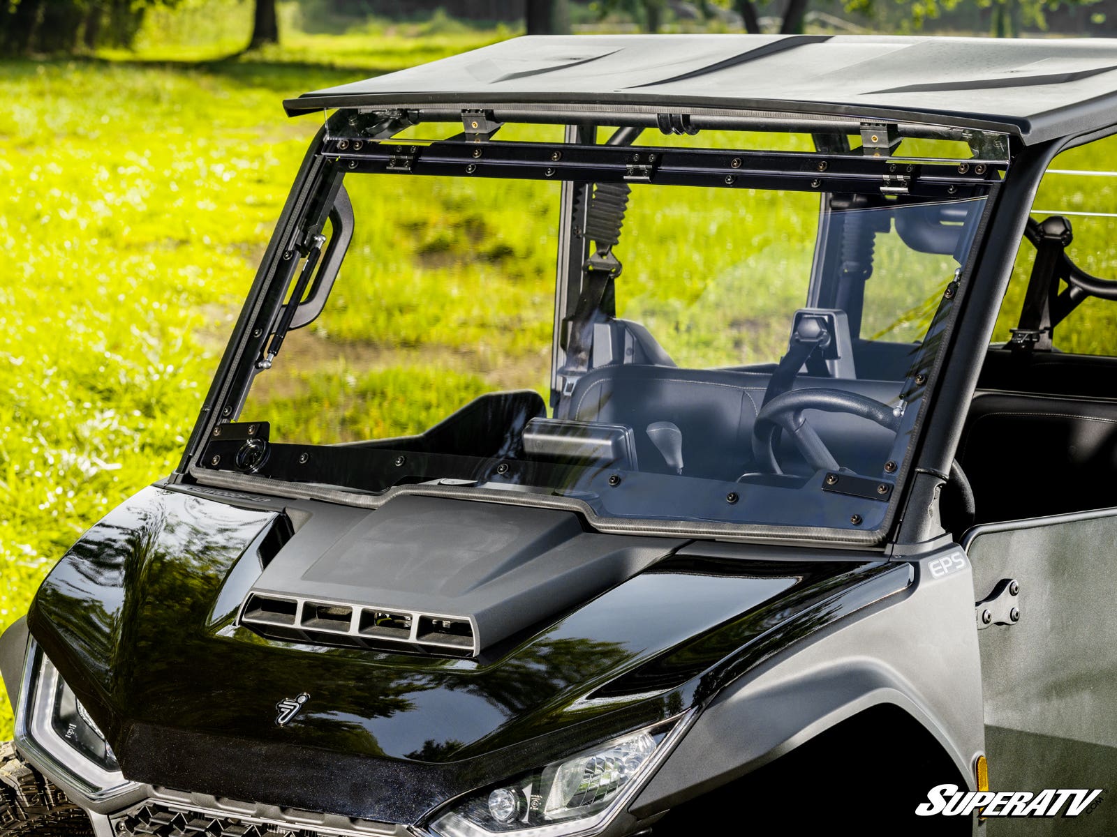 Photo of SuperATV Segway Fugleman UT10 Scratch-Resistant Flip Windshield by SuperATV - Premium Windshields for UTVs / Side by Sides