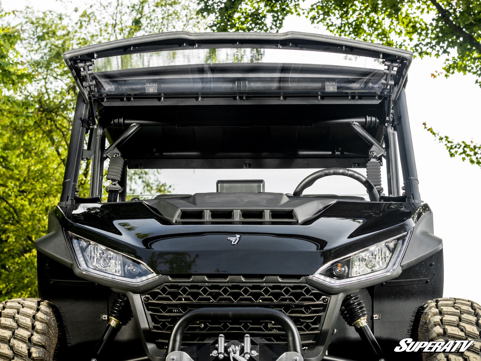 Photo of SuperATV Segway Fugleman UT10 Scratch-Resistant Flip Windshield by SuperATV - Premium Windshields for UTVs / Side by Sides