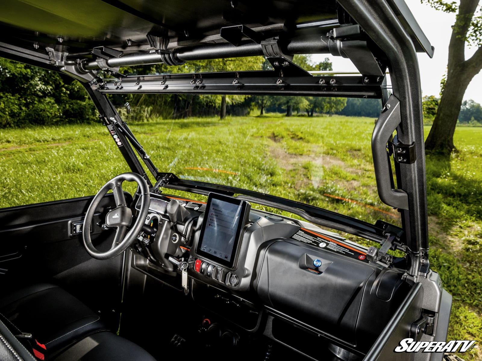 Photo of SuperATV Segway Fugleman UT10 Scratch-Resistant Flip Windshield by SuperATV - Premium Windshields for UTVs / Side by Sides