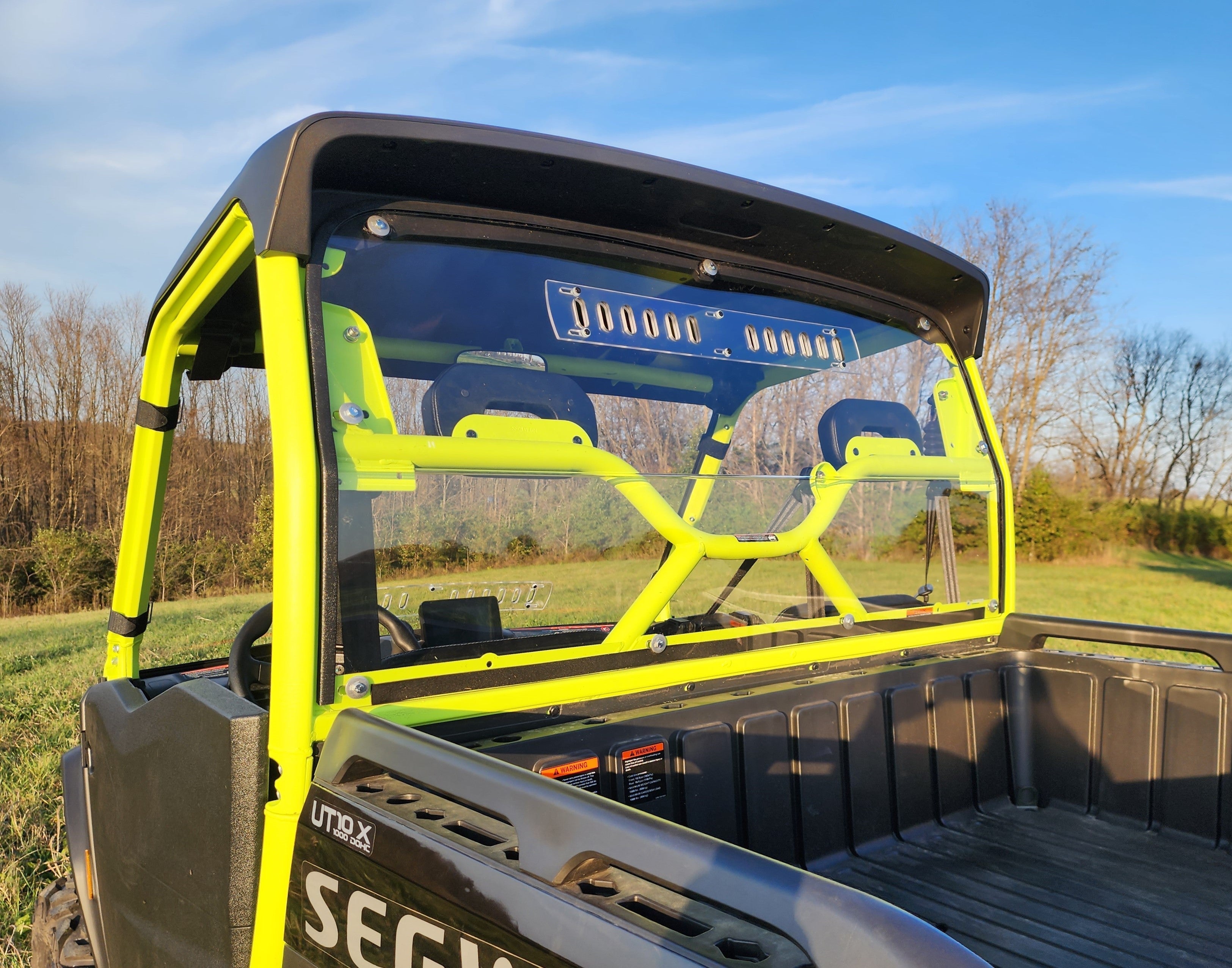 Photo of Segway UT10 - 1 Pc Lexan Back Panel FITS ONLY THE 2 DOOR MODEL! by 3 Star UTV - Premium Windshields for UTVs / Side by Sides