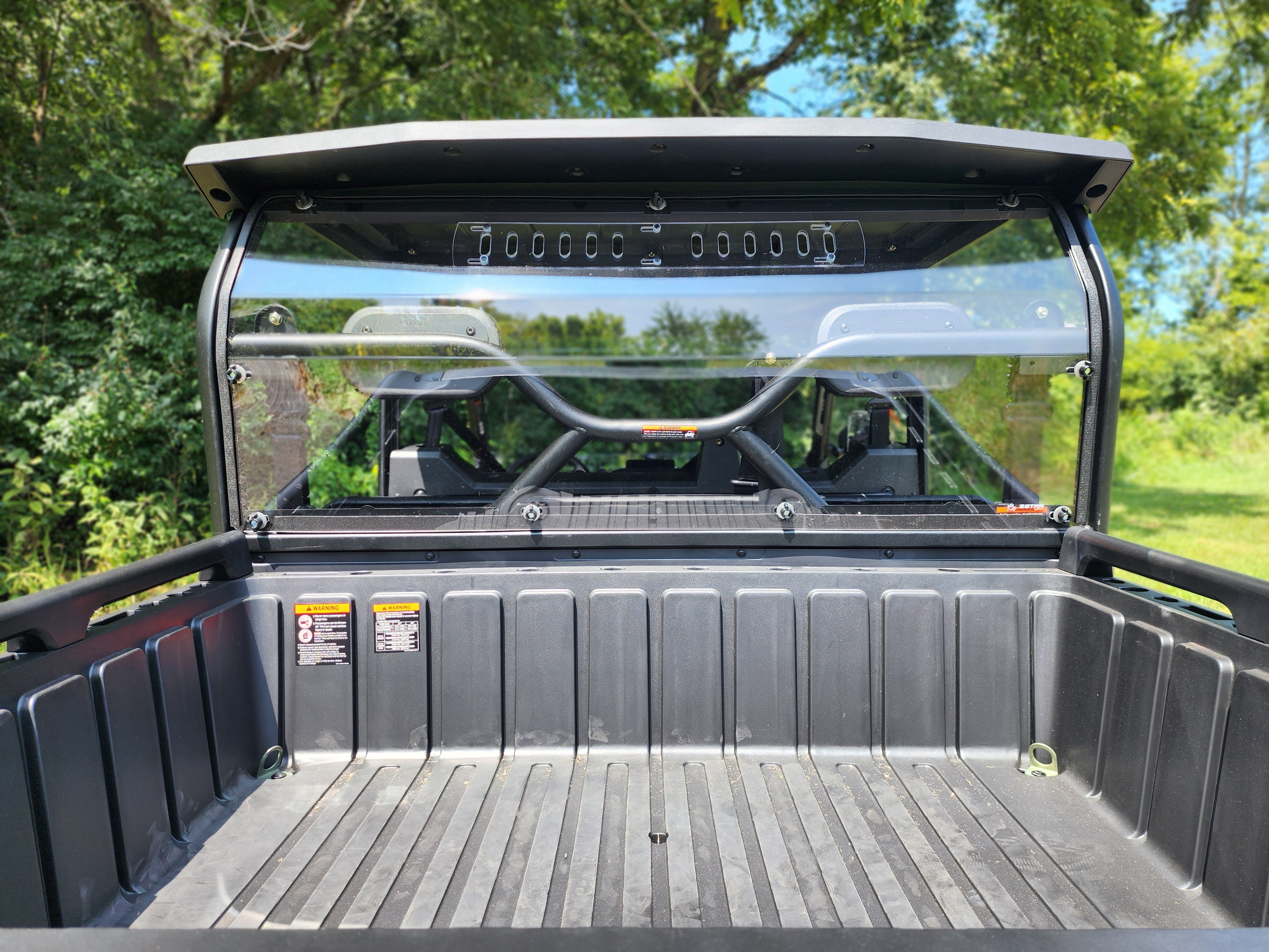 Photo of Segway UT10 Crew 1-Piece Rear Windshield with Tint Options by 3 Star UTV - Premium Windshields for UTVs / Side by Sides