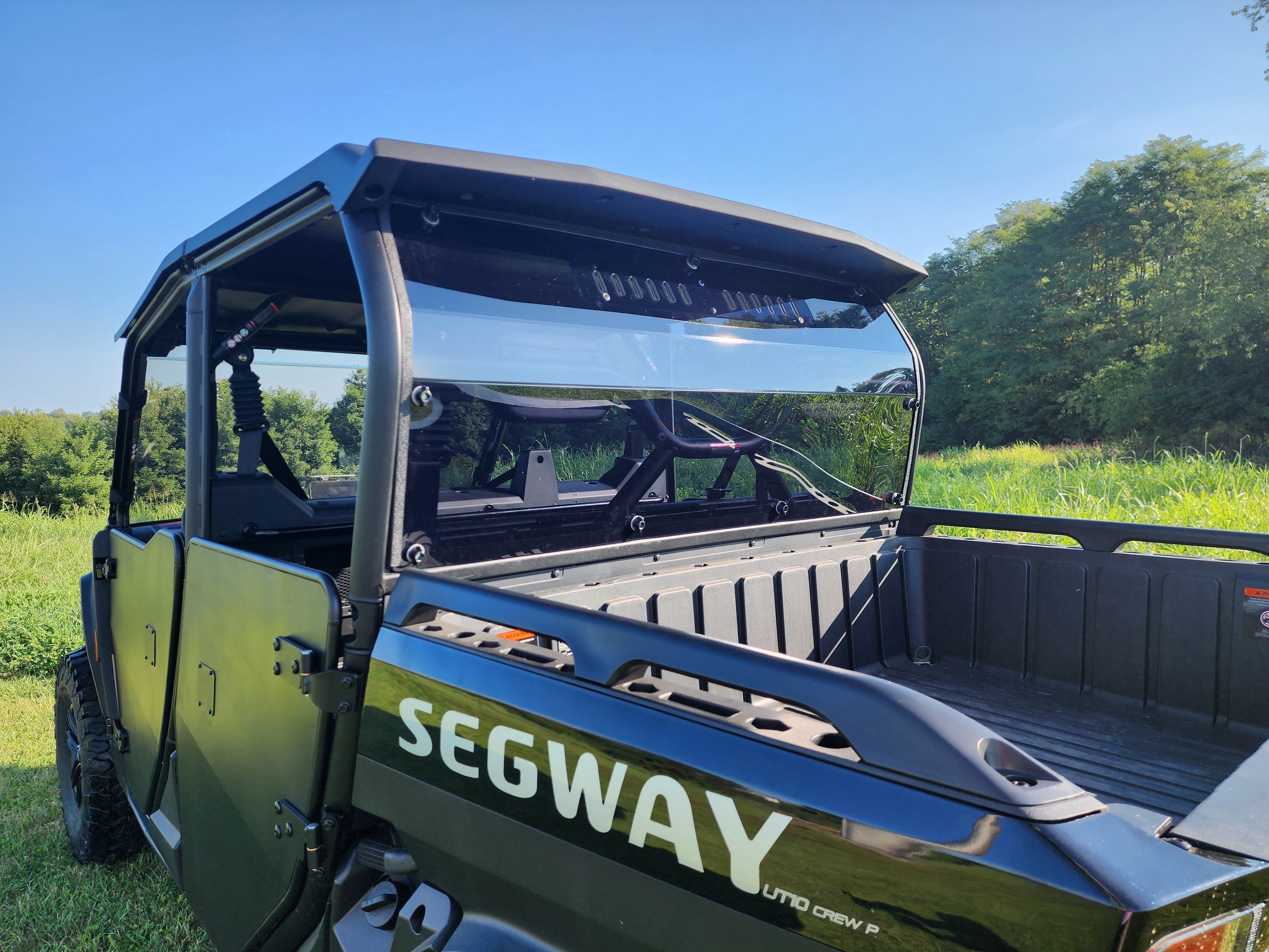 Photo of Segway UT10 Crew 1-Piece Rear Windshield with Tint Options by 3 Star UTV - Premium Windshields for UTVs / Side by Sides