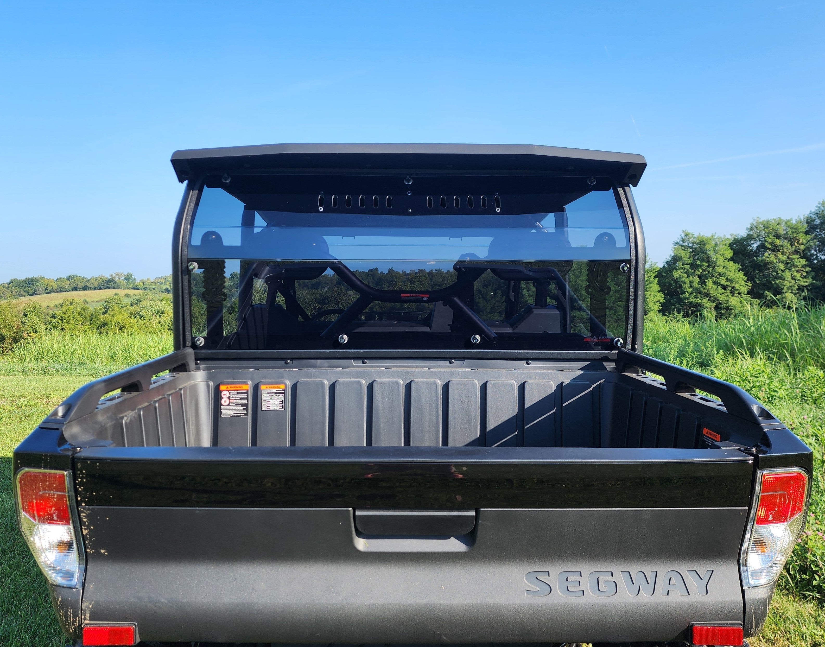 Photo of Segway UT10 Crew 1-Piece Rear Windshield with Tint Options by 3 Star UTV - Premium Windshields for UTVs / Side by Sides