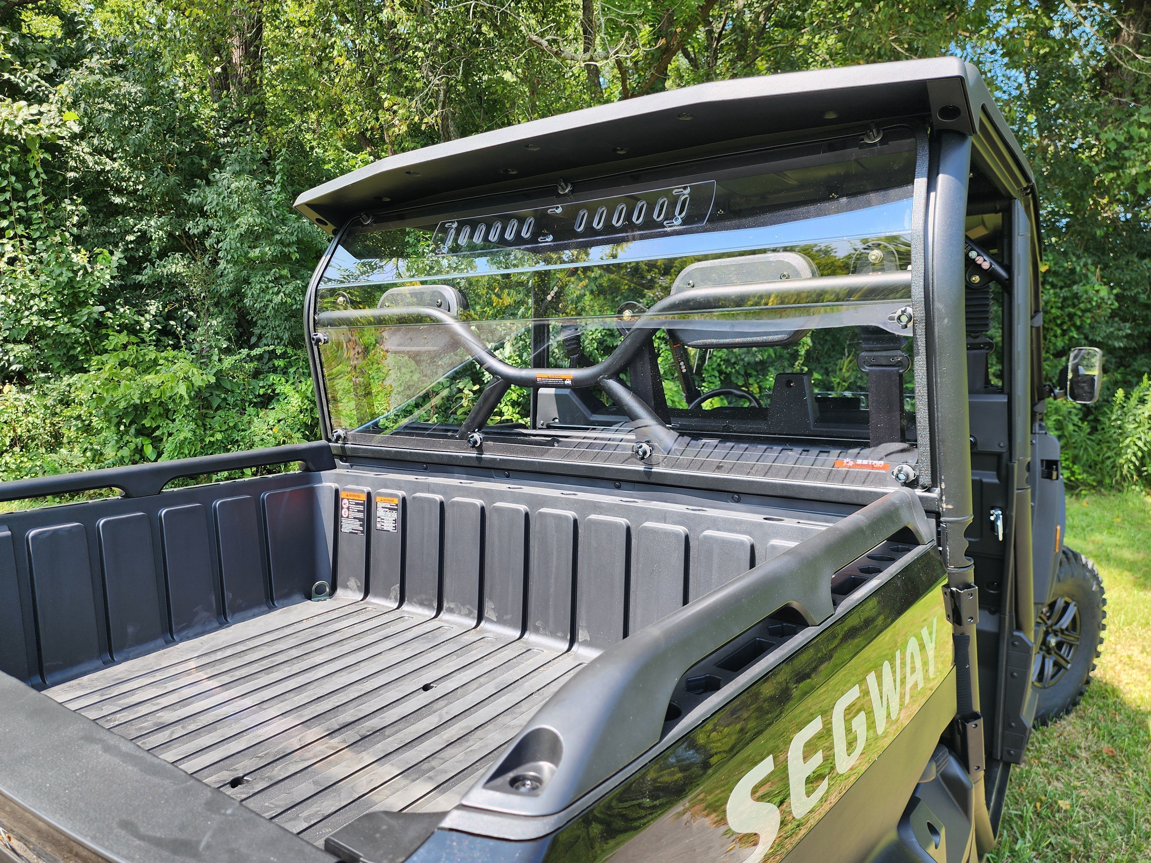 Photo of Segway UT10 Crew 1-Piece Rear Windshield with Tint Options by 3 Star UTV - Premium Windshields for UTVs / Side by Sides