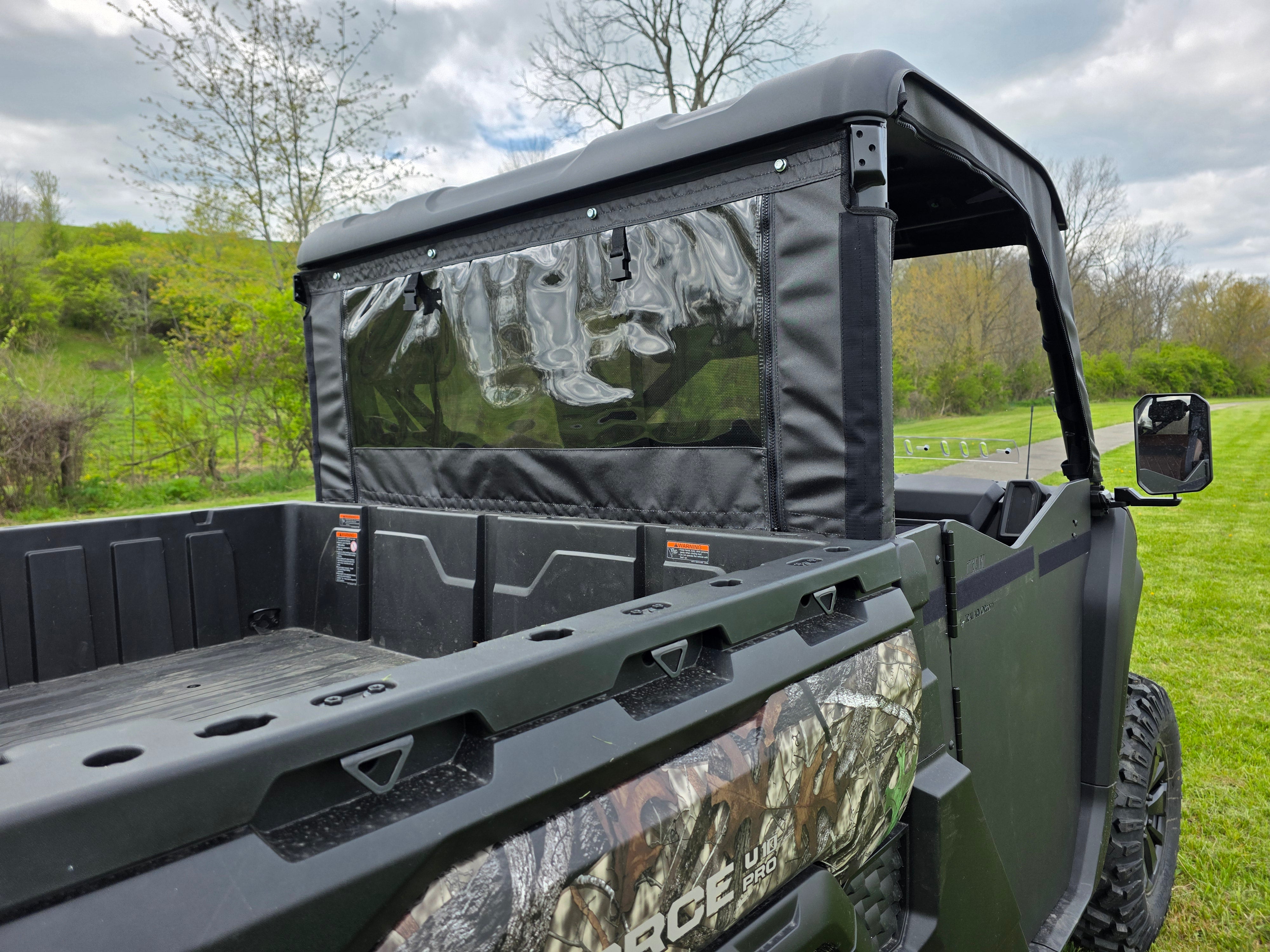 Photo of Segway UT10 - Soft Back Panel with Mesh/Vinyl Window - PATENT PENDING by 3 Star UTV - Premium Enclosures for UTVs / Side by Sides