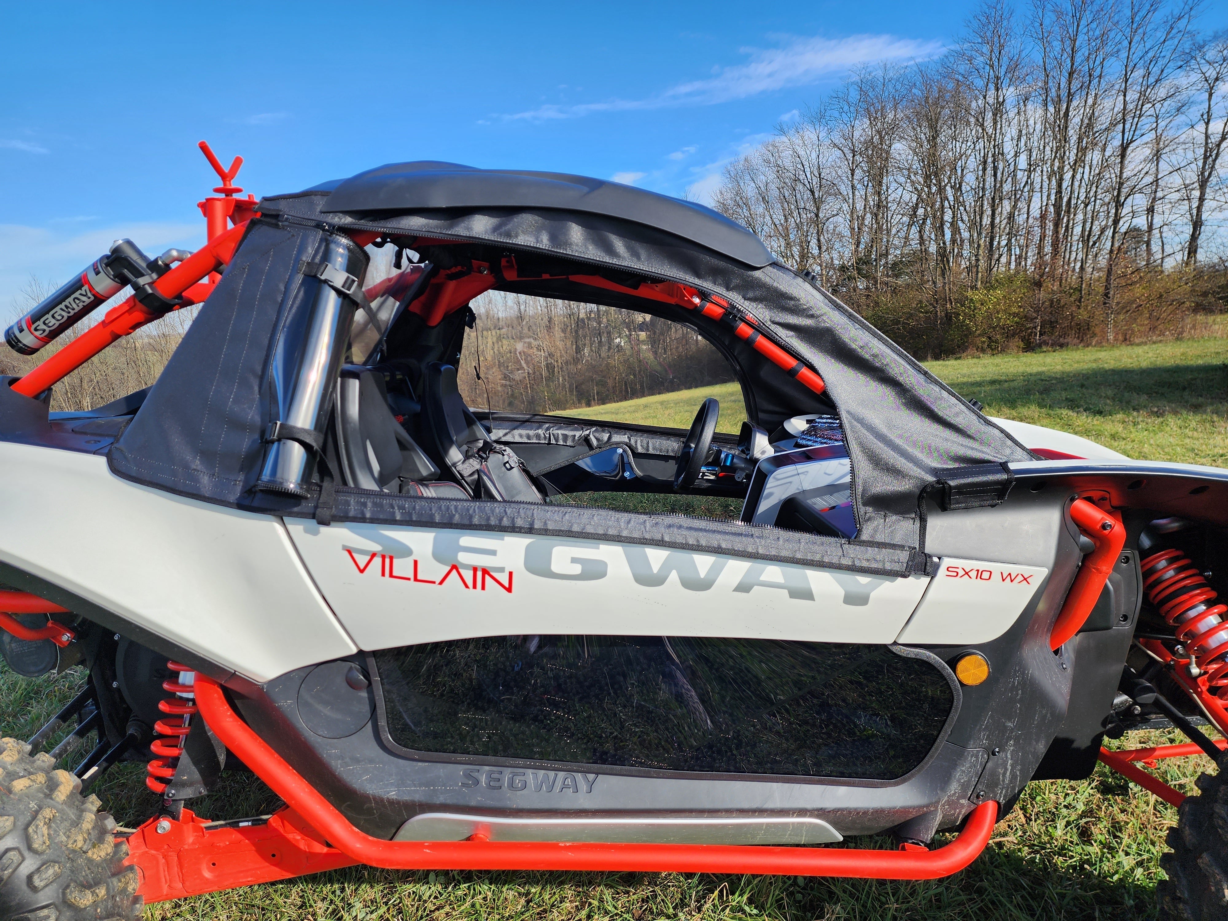 Photo of Segway Villain - Upper Soft Door/Rear Window Combo by 3 Star UTV - Premium Enclosures for UTVs / Side by Sides