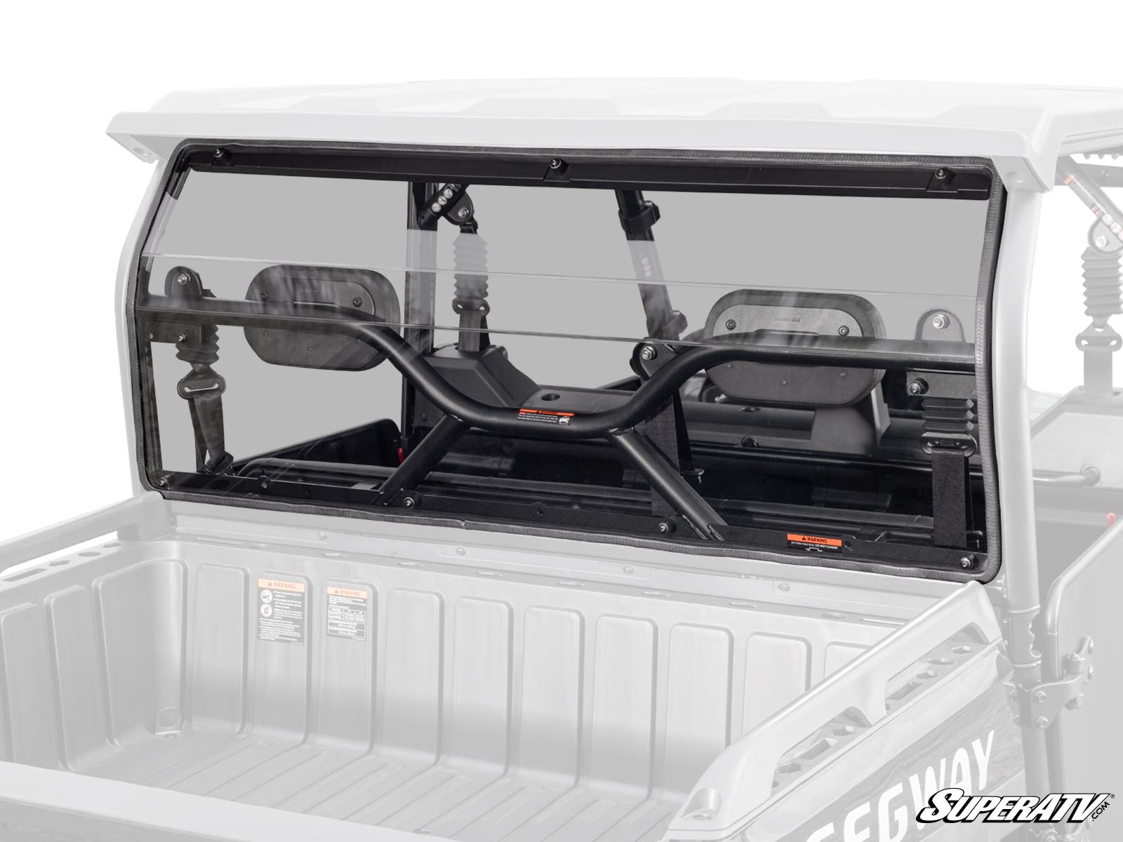 Photo of SuperATV Segway Fugleman UT10 Rear Windshield by SuperATV - Premium Windshields for UTVs / Side by Sides