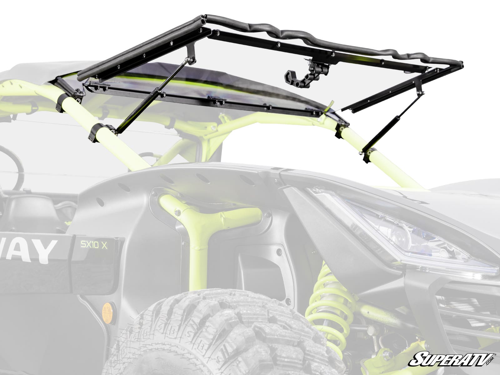 Photo of SuperATV Segway Villain Scratch-Resistant Flip Windshield by SuperATV - Premium Windshields for UTVs / Side by Sides