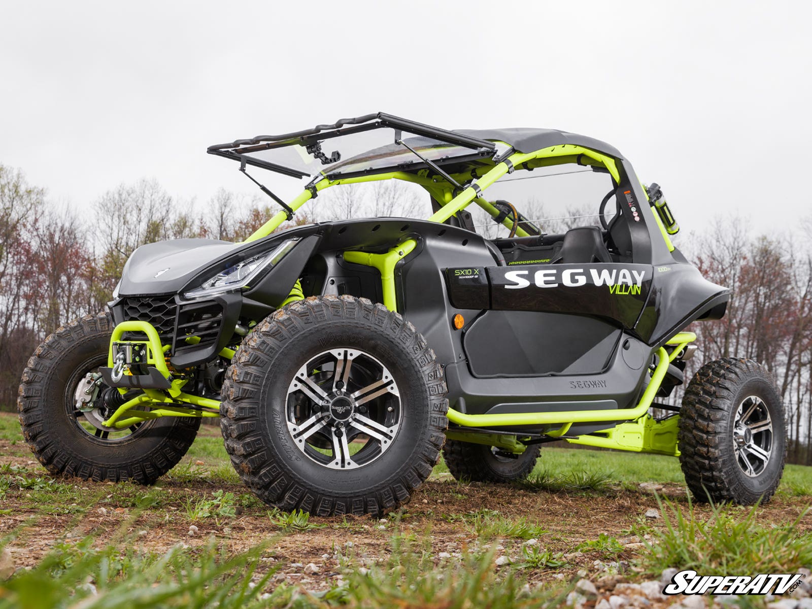 Photo of SuperATV Segway Villain Scratch-Resistant Flip Windshield by SuperATV - Premium Windshields for UTVs / Side by Sides