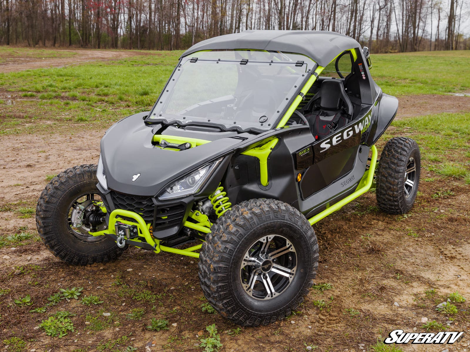 Photo of SuperATV Segway Villain Scratch-Resistant Flip Windshield by SuperATV - Premium Windshields for UTVs / Side by Sides
