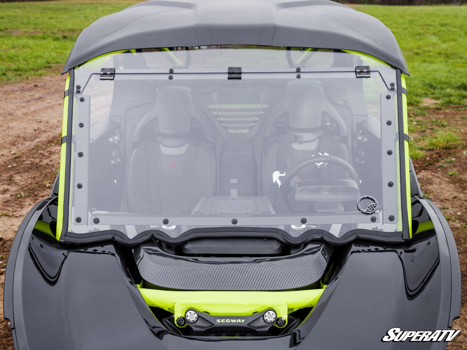 Photo of SuperATV Segway Villain Scratch-Resistant Flip Windshield by SuperATV - Premium Windshields for UTVs / Side by Sides