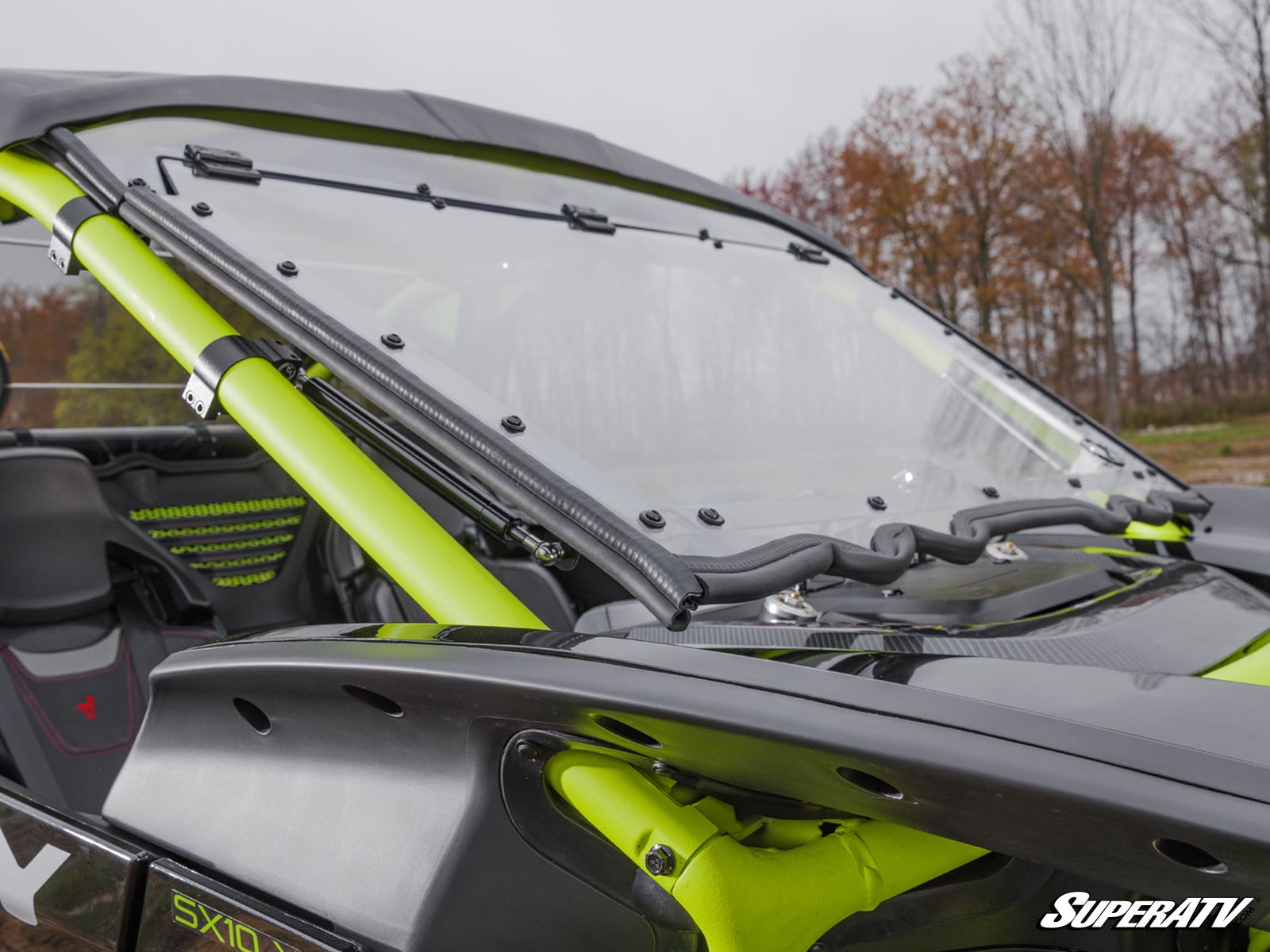 Photo of SuperATV Segway Villain Scratch-Resistant Flip Windshield by SuperATV - Premium Windshields for UTVs / Side by Sides