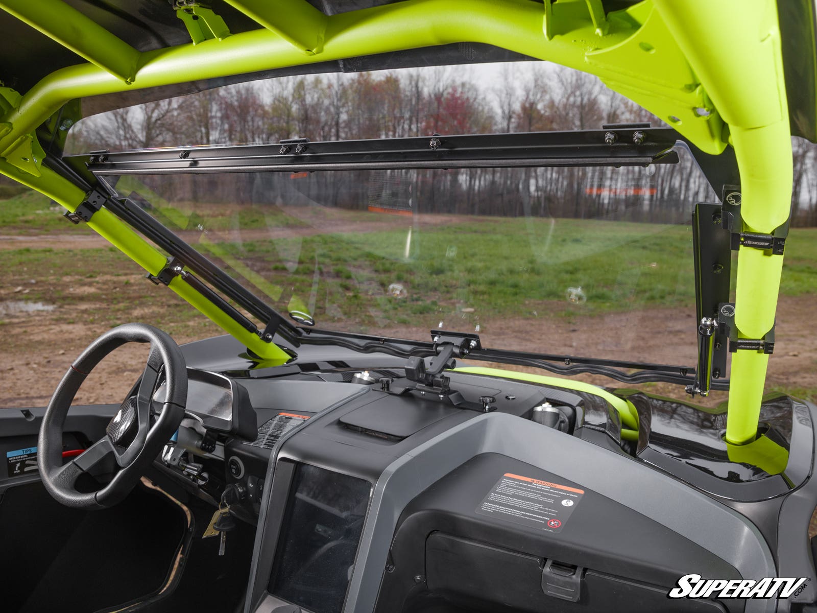 Photo of SuperATV Segway Villain Scratch-Resistant Flip Windshield by SuperATV - Premium Windshields for UTVs / Side by Sides