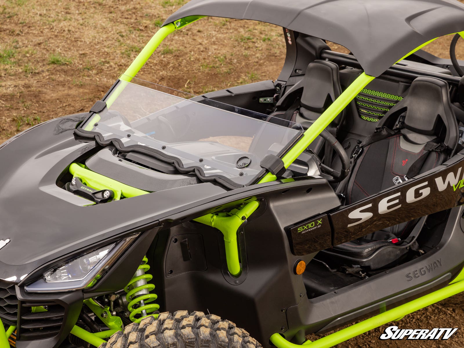 Photo of SuperATV Segway Villain Half Windshield by SuperATV - Premium Windshields for UTVs / Side by Sides