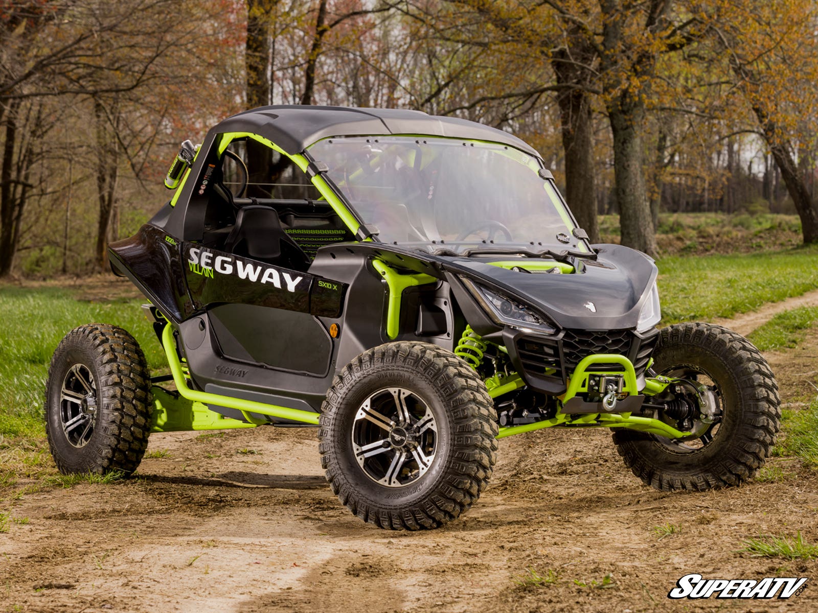Photo of SuperATV Segway Villain Scratch-Resistant Full Windshield by SuperATV - Premium Windshields for UTVs / Side by Sides