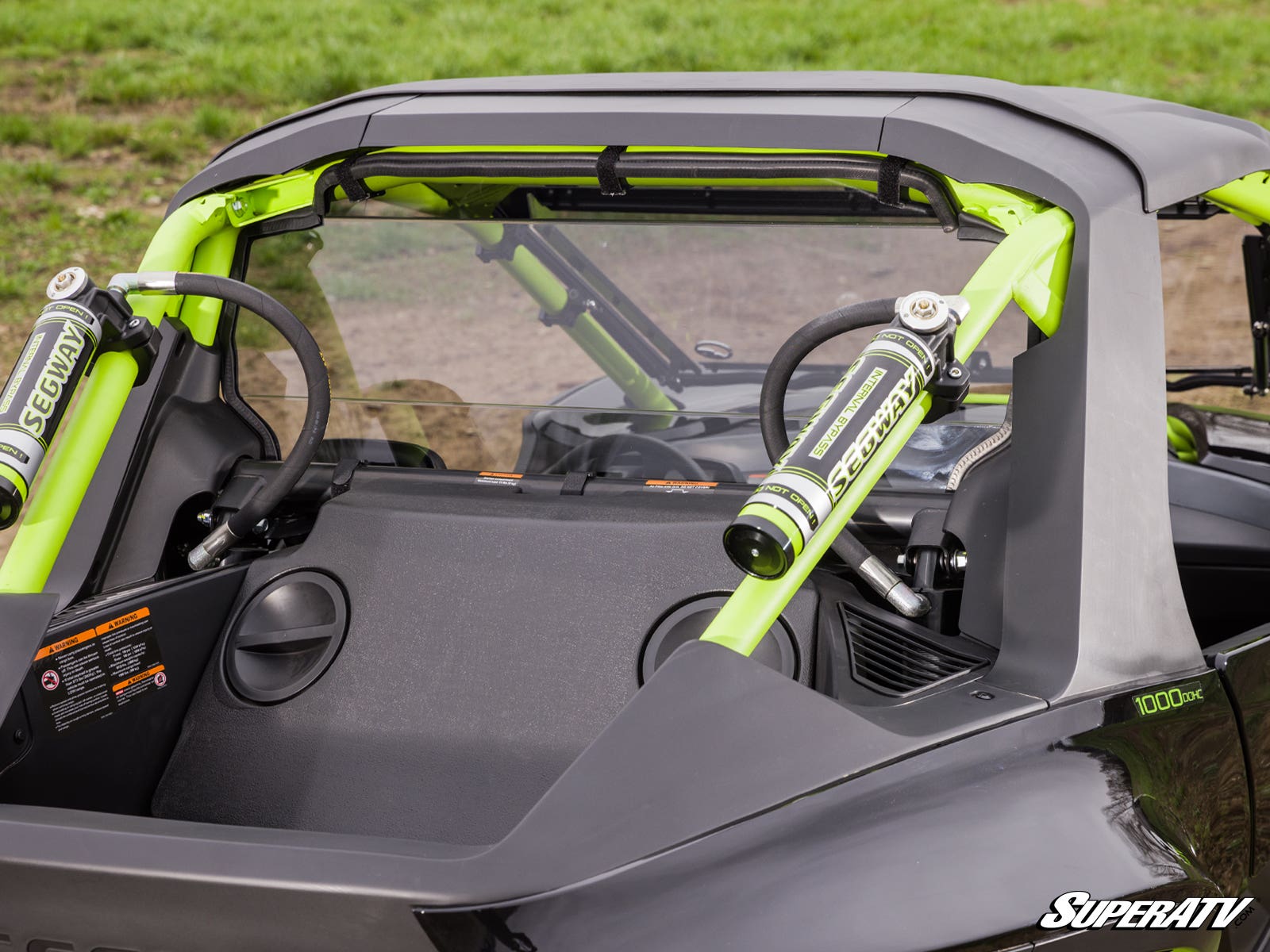 Photo of SuperATV Segway Villain Rear Windshield by SuperATV - Premium Windshields for UTVs / Side by Sides