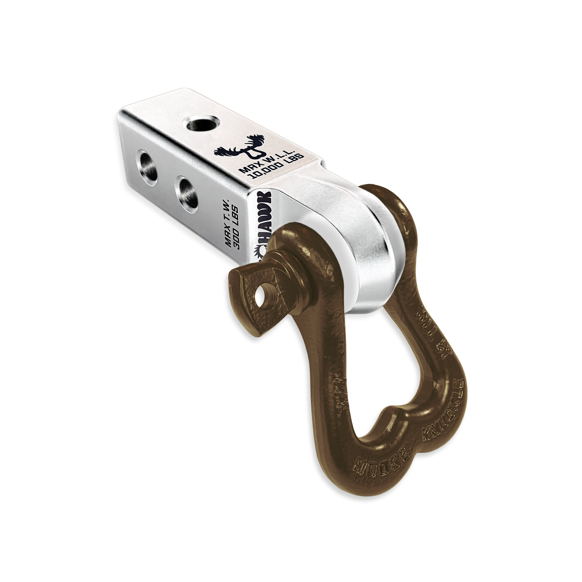 Photo of XL 3/4 Shackle and Mohawk 2.0 Receiver Combo by Forward Notion, LLC - Premium Recovery Gear for UTVs / Side by Sides