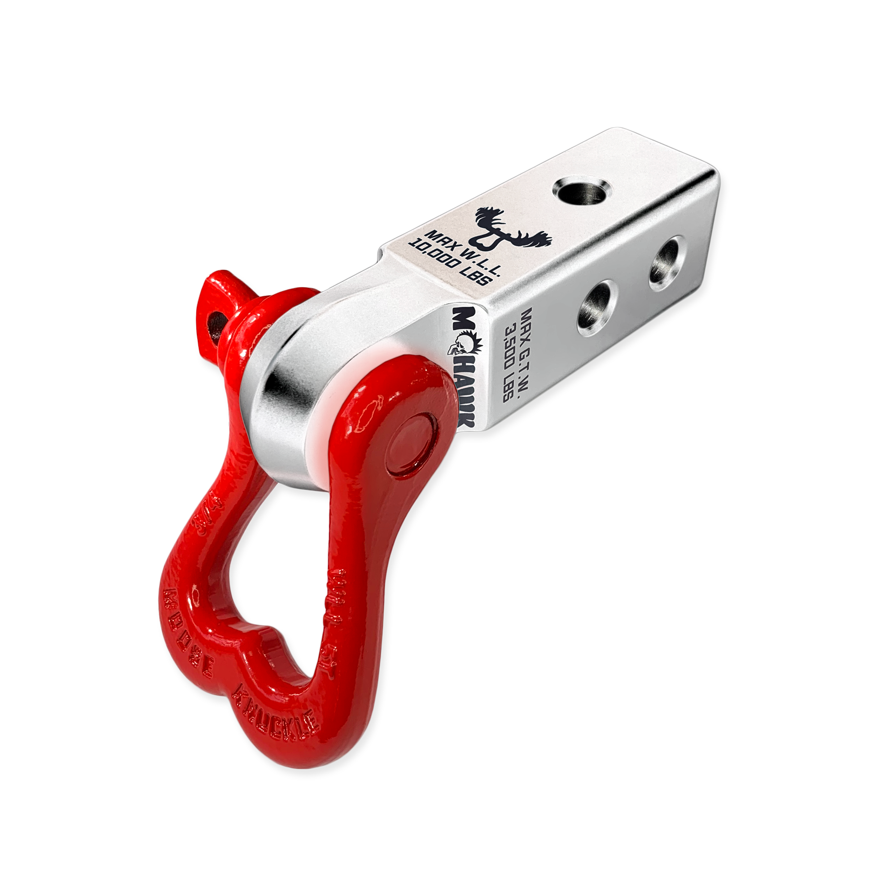 Photo of XL 3/4 Shackle and Mohawk 2.0 Receiver Combo by Forward Notion, LLC - Premium Recovery Gear for UTVs / Side by Sides