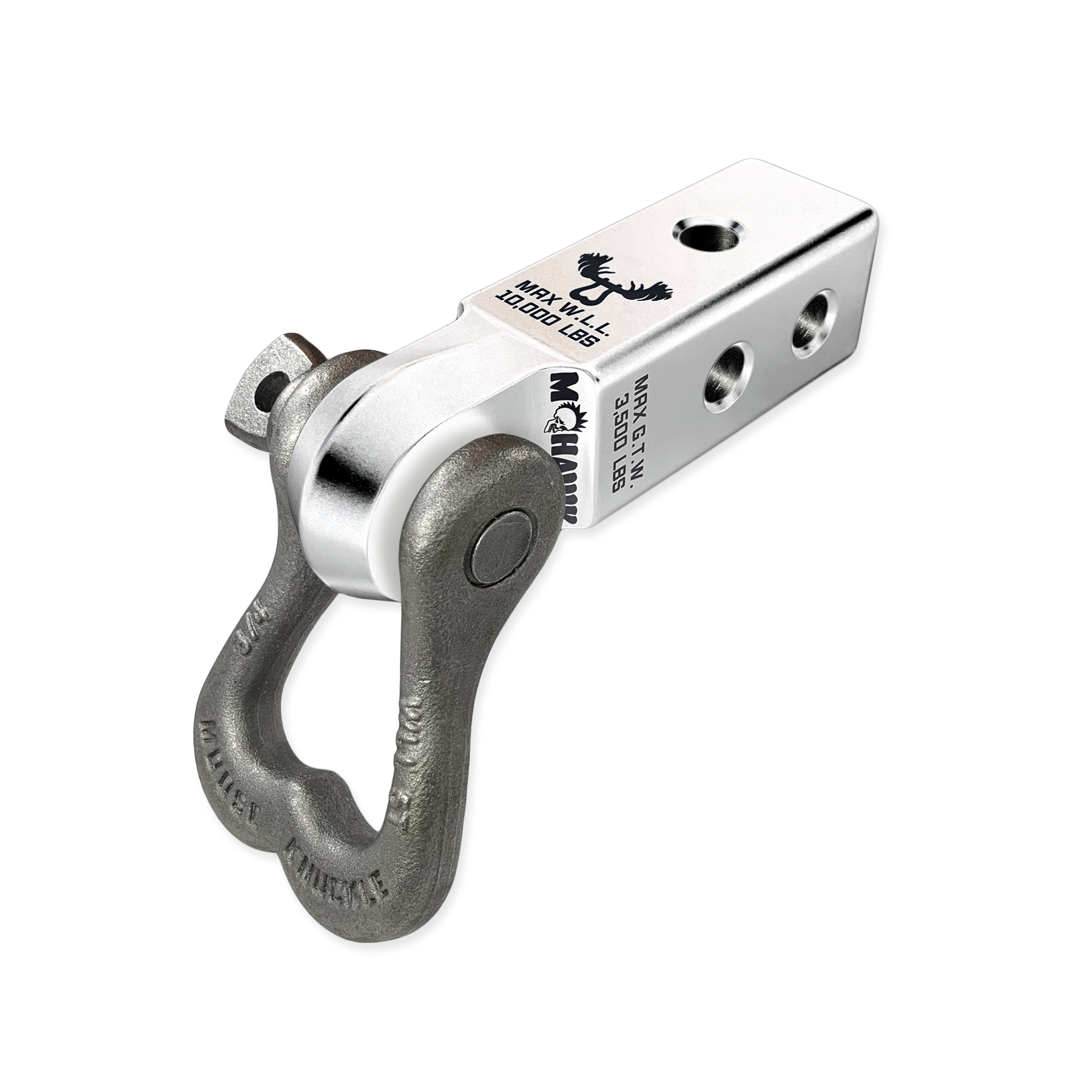 Photo of XL 3/4 Shackle and Mohawk 2.0 Receiver Combo by Forward Notion, LLC - Premium Recovery Gear for UTVs / Side by Sides